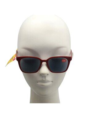 Red Sunreaders 250 Tinted Reading Glasses UV Protection Retro Chic Eyewear